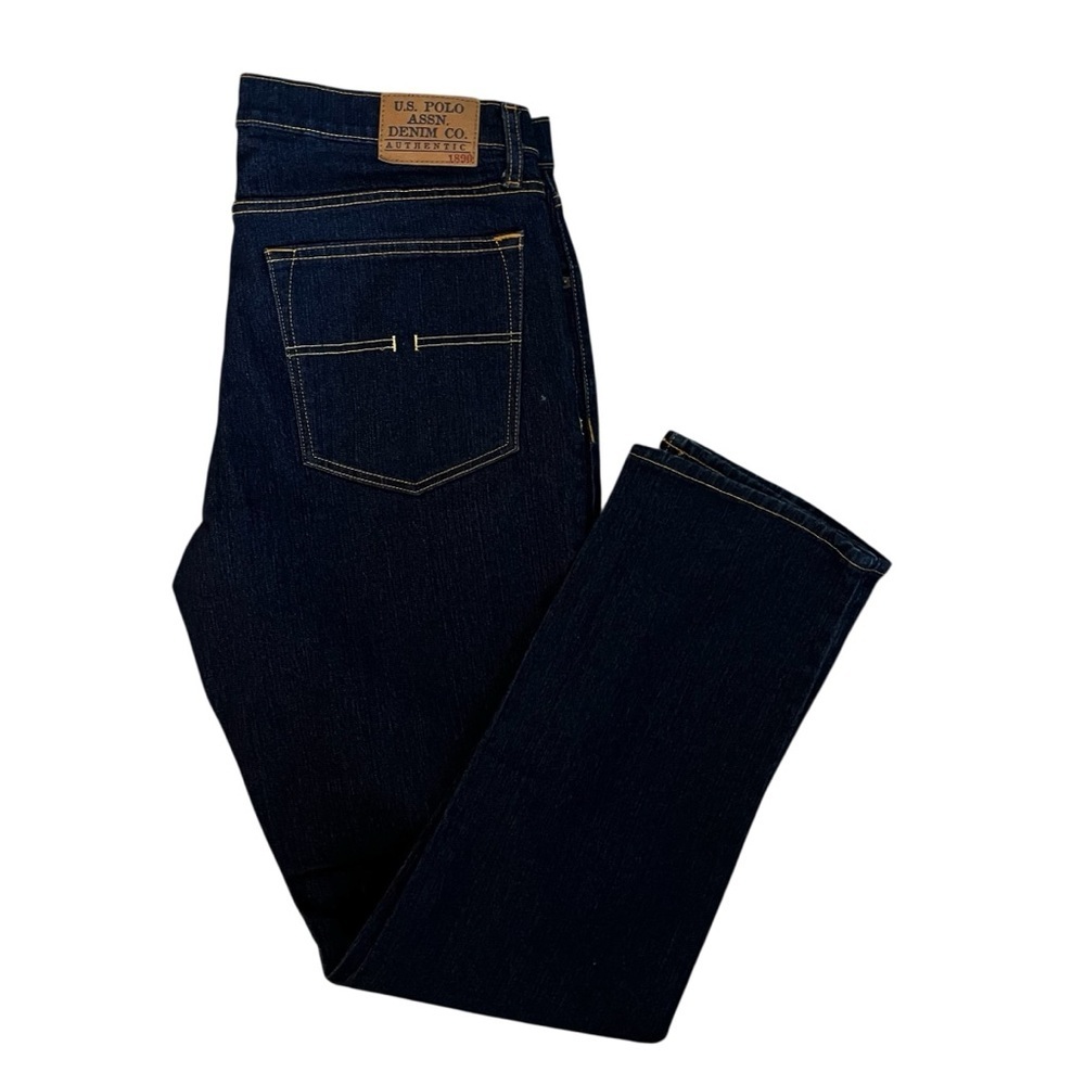 U.S. Polo Assn. Denim Co. Men’s 36 x 32 Activated Stretch Dark Wash Jeans